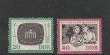 Germania DDR 1962-Ziua marcii postale,serie 2 val,Mi.923-924, Posta, Nestampilat