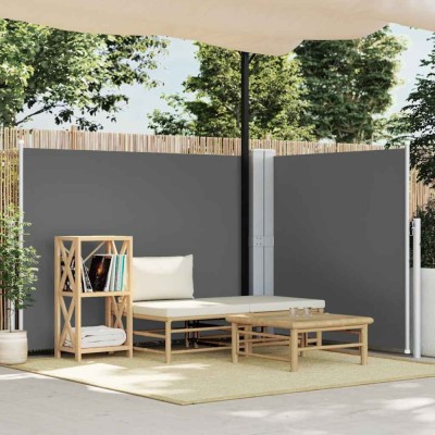 vidaXL Copertină laterală retractabilă, antracit, 140 x 600 cm 48456 foto