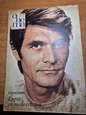 cinema octombrie 1972- eugen barbu,octavian cotescu,poster florin piersic foto