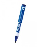 Marker permanent Milan, albastru , Varf rotund