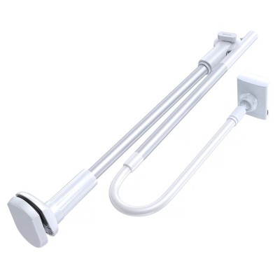 Baseus - Desk Holder Unlimited Adjustment Lazy (SULR-0S) - 360&amp;deg; Mobile Stand, Clamp Universal, Flexible Long Arm - Silver foto