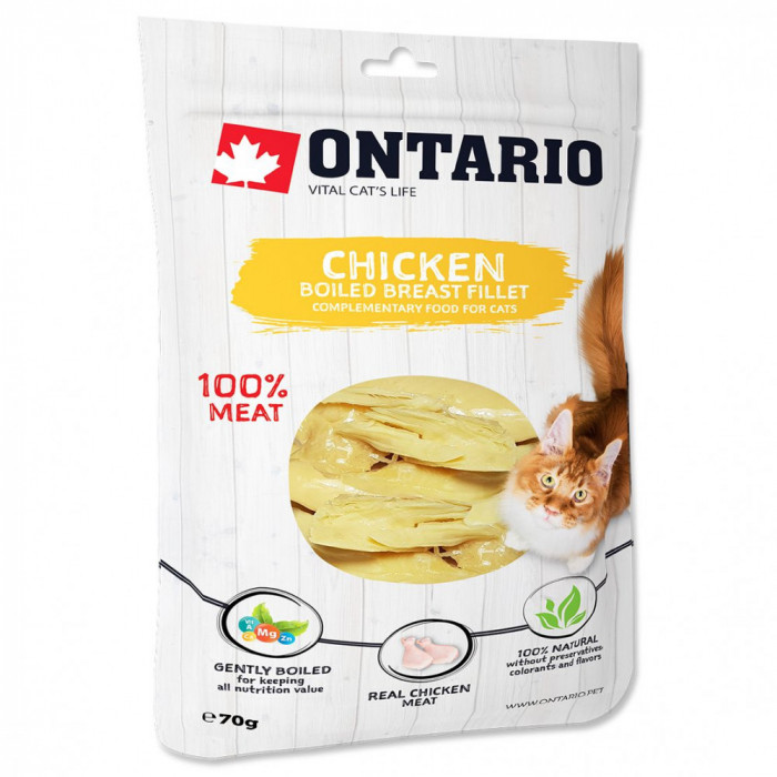 Ontario Cat Fileu de piept de pui fiert 70 g