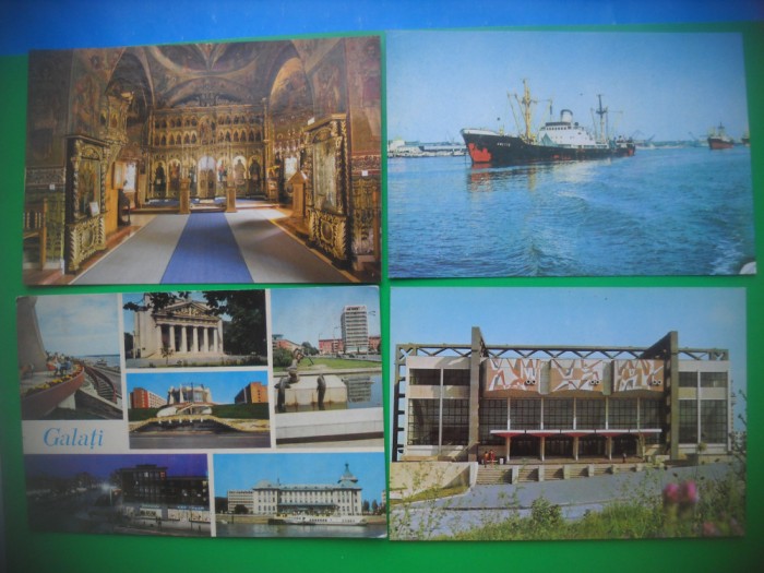 HOPCT LOT 3009 GALATI -4 CARTI POSTALE-NECIRCULATE