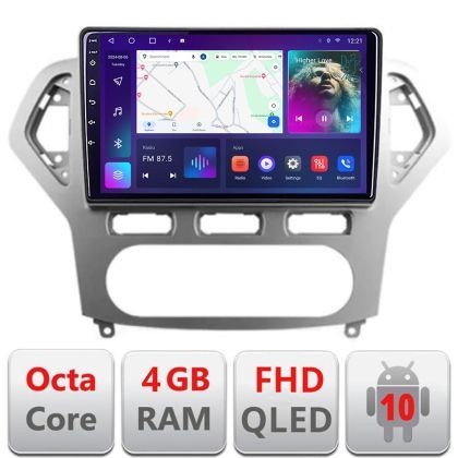 Navigatie Ford Mondeo 2006-2010 B-MONDEO-AC Android Ecran QLED octa core 4+64 carplay android auto KIT-MONDEO-AC+EDT-E310V3 CarStore Technology