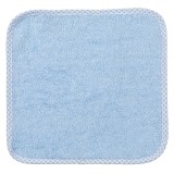 Prosop Bumbac, Ciel, Margine cu Carouri, 30x30cm, Copii, Băieți, Oem