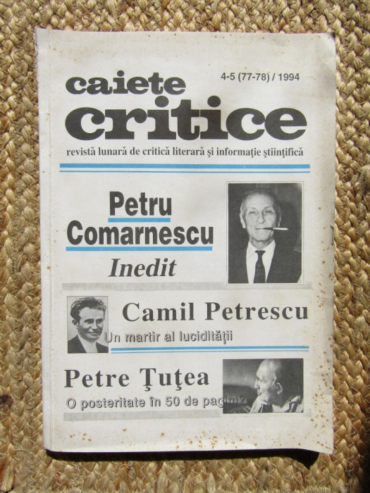 CAIETE CRITICE NR. 4-5 ( 77-78) / 1994