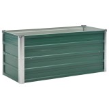 Cumpara ieftin Strat inaltat de gradina, verde, 100x40x45 cm, otel galvanizat