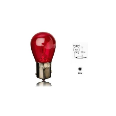 Set 10 becuri o faza T.V. 24V 21W BAY15S Culoare Rosu ART Automotive TrustedCars foto