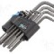 Set chei Torx&reg;, o&amp;#355;el, TX10, TX15, TX20, TX25, TX27, TX30, TX40, TX08, TX09, lungime {{Lungime totala}}, WERA - 05024244001
