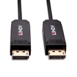 Cumpara ieftin Cablu Lindy Hybrid DisplayPort, lungime 50m, fibra optica, latime de