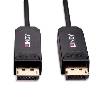 Cablu Lindy Hybrid DisplayPort, lungime 50m, fibra optica, latime de foto