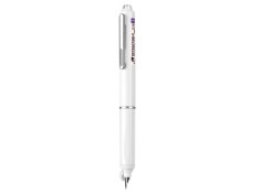 Stilou reatractabil Writech corp alb + 5 patroane cu cerneala albastru