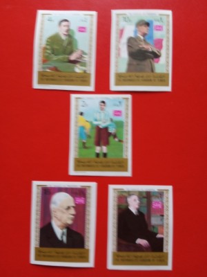YEMEN, DE GAULLE - SERIE COMPLETĂ MNH IMPERF. foto