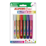 Lipici Glitter Classic, 6 Buc/blister, Alpino Crea+