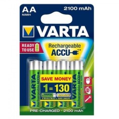 Set 4 Acumulatori Varta AA 2100mAh 1.2V Ni-Mh Ready to Use foto