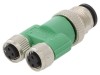 Splitter M12 tată M8 mamă dublu pentru DeviceNet/CANopen