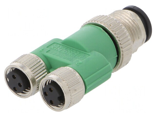Splitter M12 tată M8 mamă dublu pentru DeviceNet/CANopen