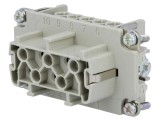 Conector HDC Inserturi Contact Mamă 10P+PE
