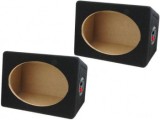 Incinta Difuzoare Auto Ovale 6x9&quot; BASSER, MDF, Textil Negru, 2 buc/set, 200x135x265mm, 3.6L