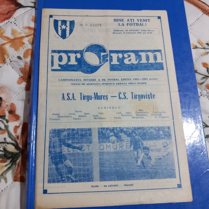 Program ASA TG. Mures - Cs Tirgoviste