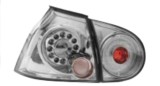 Set stopuri, lampa spate VW Golf V (1K), 10.2003-05.2009, partea stanga, H6W; crom, transparent; fara becuri; Tuning, model Hatchback,