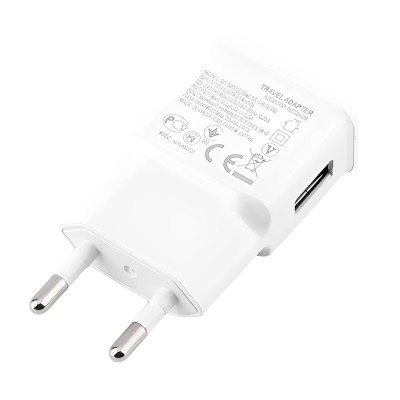 Adaptor de incarcare USB, priza EU compatibil Samsung si Xiaomi, 5V - 2A, alb foto