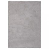 Cumpara ieftin Covor, gri, 200x300 cm, blană ecologică de iepure