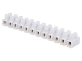Regletă de conexiuni terminal albă 10mm2 400V 57A