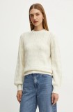 Silvian Heach pulover UMOK femei, culoarea bej, GPA24251MA