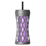 Lampa anti-insecte cu lumin&Auml; uv, &Atilde;nc&Auml;rcare usb 5v/1a, silentioas&Auml;, pentru protec&Egrave;ie &Atilde;mpotriva insectelor, 12 x 6 cm, gri