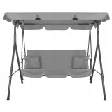 Leagan balansoar Sersimo Luna cu pernite, 3 locuri, 220 kg, gri