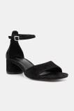 Vagabond Shoemakers sandale din piele &icirc;ntoarsă PIPER culoarea negru, 5921-040-20