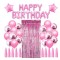 Cyrax Set 47 baloane, 10 ciucuri, 2 baloane stea folie, 6 baloane latex confetti, 6 baloane galbene latex, 8 baloane negre latex, 1 Perdea Praty Folie