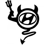 Cumpara ieftin Sticker Devil HYUNDAI