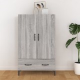 vidaXL Dulap &icirc;nalt, gri sonoma, 70x31x115 cm, lemn compozit