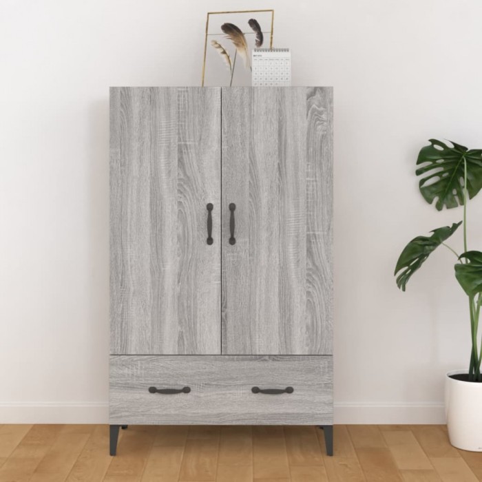 vidaXL Dulap &icirc;nalt, gri sonoma, 70x31x115 cm, lemn compozit