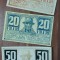 REPRODUCERI lot 3 bancnote Fill&eacute;r 1919 Timișoara