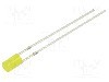 Dioda LED, 3mm, galbena, 68...100mcd, 20mA, 1,8...2,6V, OPTOSUPPLY - OSY5JA3HE4B