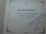 N. Barbu - Dictionarul actorilor Teatrului National V. Alecsandri Iasi, 1976
