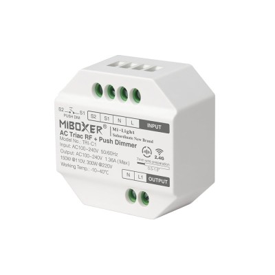 Mi-Light TRI-C1 AC Triac RF + Push Dimmer MiBoxer Mi-Light foto