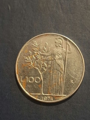 100 lire 1974 foto