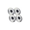 Set 4 Lampi Solare Gradina 16 LED, IP65, ABS, Senzor Pornire Automata, Diametru 11.6 cm