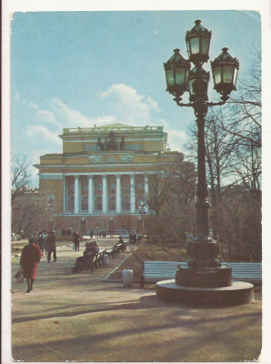 CP4-Carte Postala- RUSIA - Leningrad, A.S. Pushkin Theatre, necirculata 1973 foto