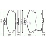 Placute frana fata BOSCH 0 986 495 233 - Honda Civic Rover 45 Garage AutoRide