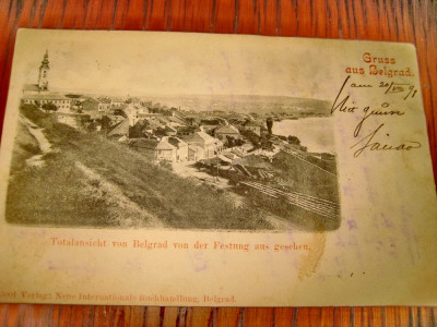 A984-Carte Postala veche Belgrad Serbia Cetatea vedere generala. foto