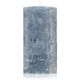 Rivi&egrave;ra Maison Pillar Candle Grey Blue lumanare 7x13 cm