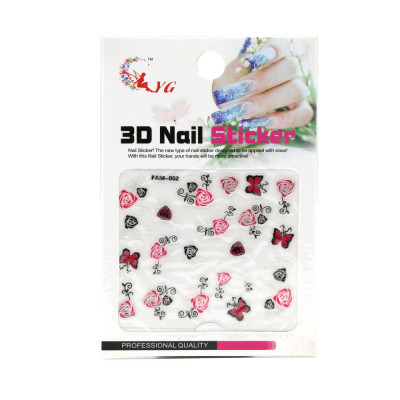 Abtibild decor unghii 3D, Nail Sticker FAM-002 foto