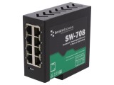 Switch Ethernet Neadministrabil 8 Porturi RJ45 5-30VDC