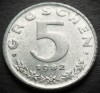 Moneda 5 GROSCHEN - AUSTRIA, anul 1982 *cod 4501 = UNC, Europa, Zinc