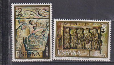 SPANIA CRACIUN 1973 MI: 2057-2058 MNH foto